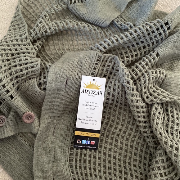 Artizan multifunctional shawl made with beautiful and soft wool - Picture 4 of 5